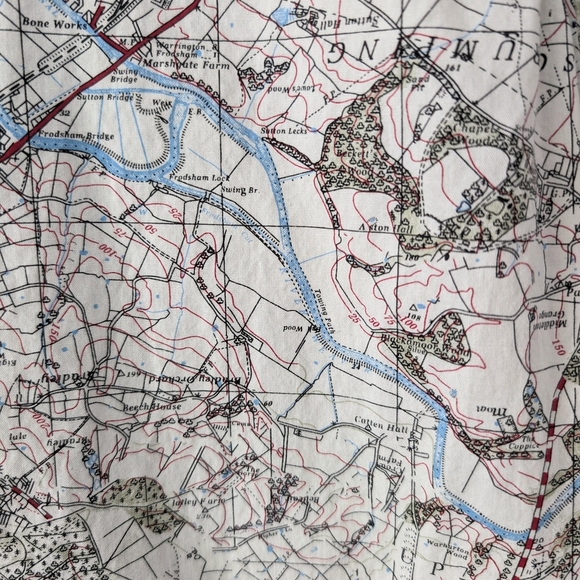 Matinique Men's Short Sleeve Button Down Shirt With Map Pattern In Size S - Picture 8 of 8